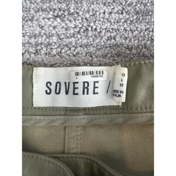 Sovere Influence Leatherette Pant in Green Tea Retail $189 SOLD OUT Size 12 L - Picture 5 of 9